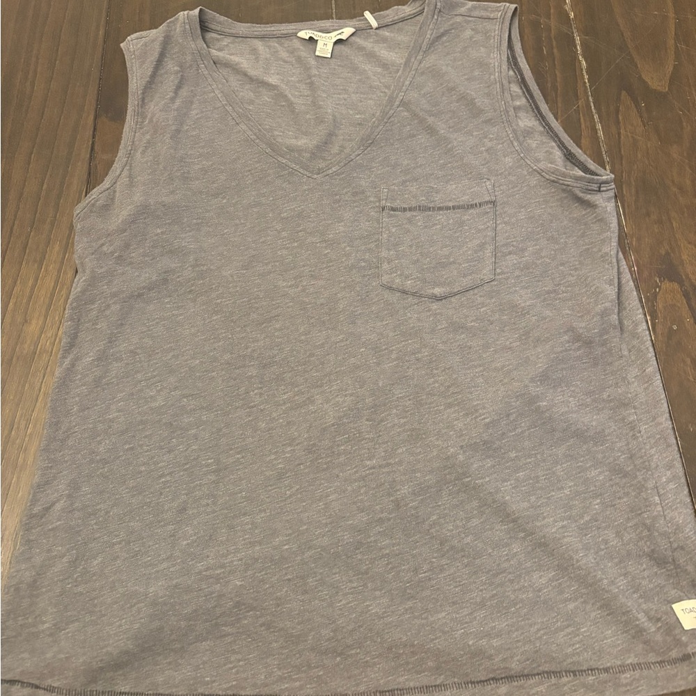 Toad&Co Organic Cotton Heather Gray Knit Top